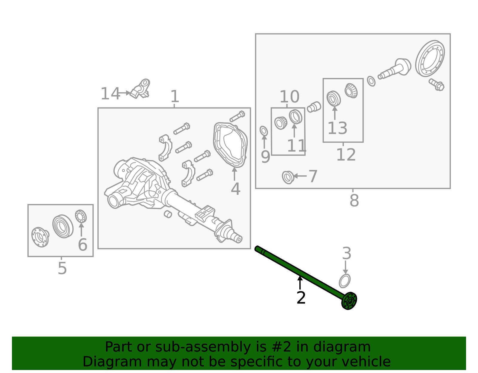 Genuine Ford Axle Shaft BC3Z-4234-C