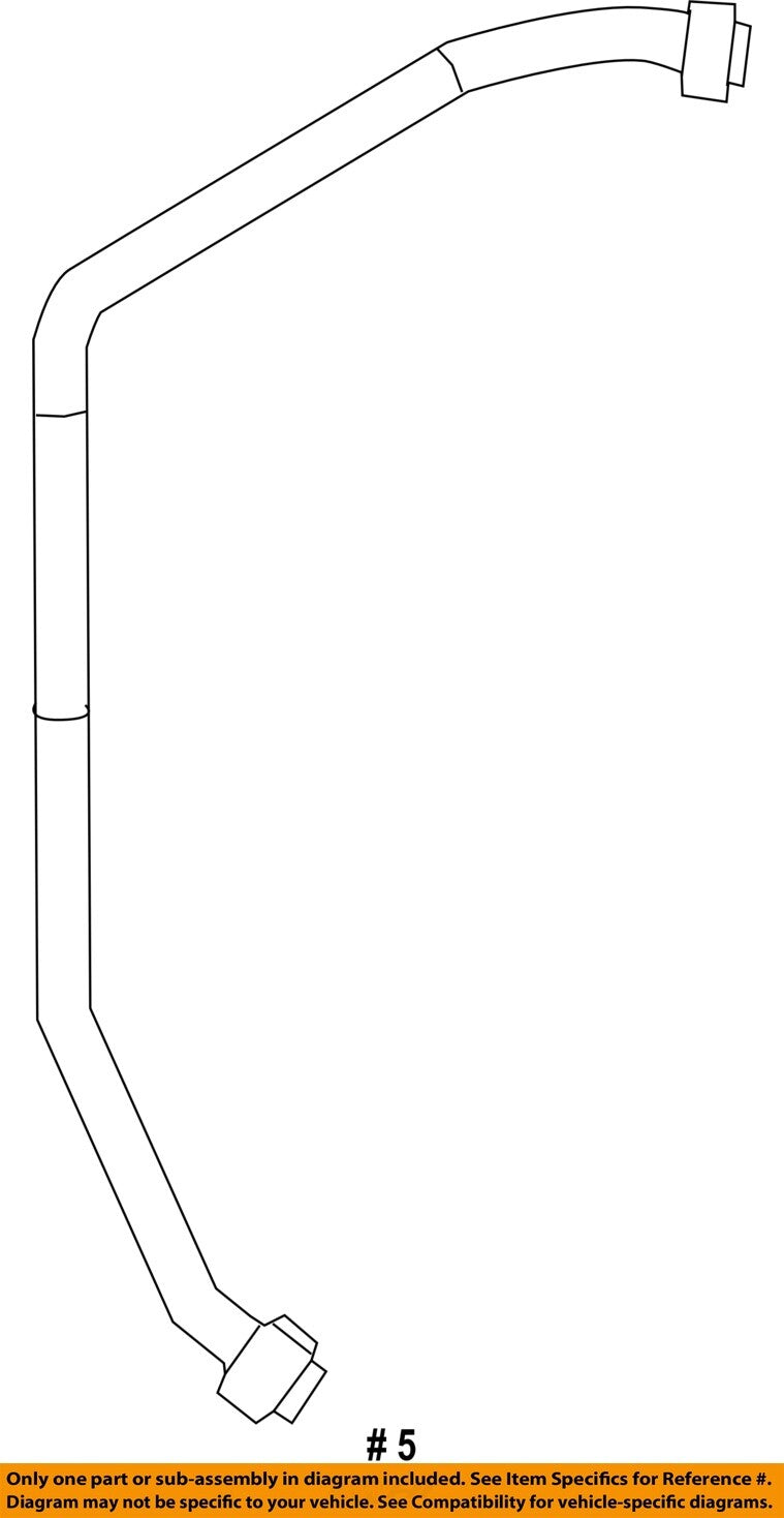 FORD OEM 17-22 F-250 Super Duty Radiator Components-Overflow Hose HC3Z8075D