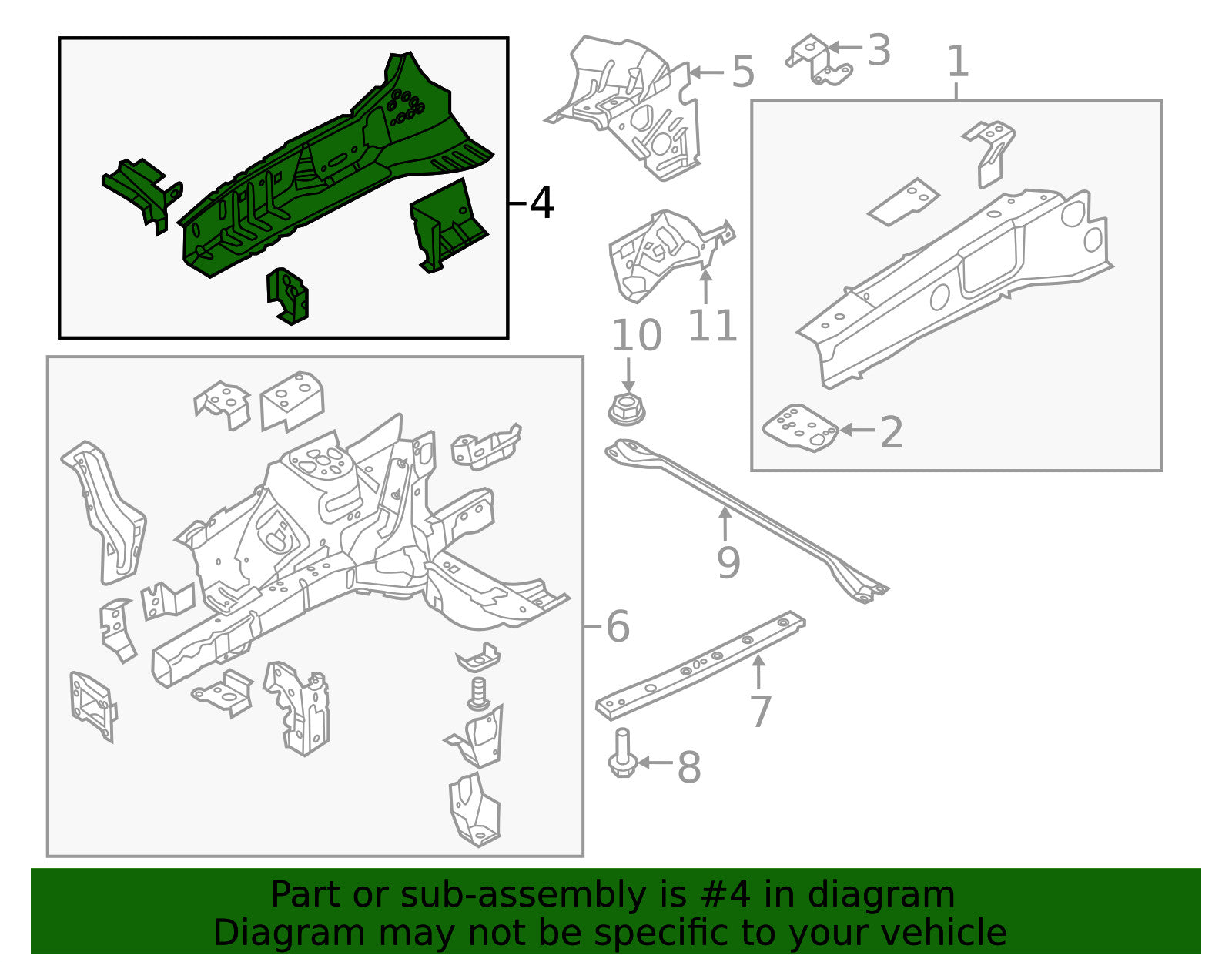 Genuine Ford Upper Inner Rail BB5Z-16B044-A