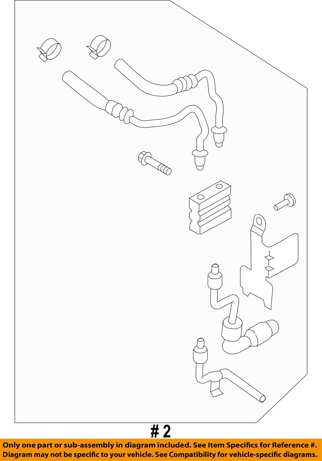 FORD OEM 17-20 Fusion,MKZ Cooling Trans Oil Cooler-Cooler Pipe HG9Z7R081C